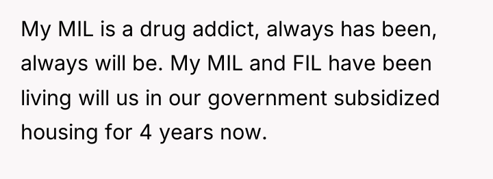 My MIL is a drug addict, always has been, always...
