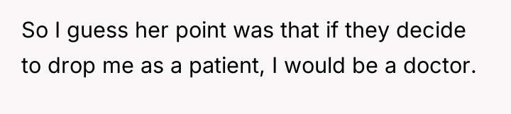 So I guess her point was that if they decide...