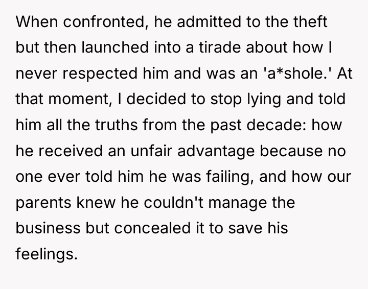 When confronted, he admitted to the theft but then launched...