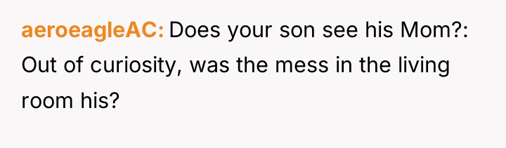 aeroeagleAC Does your son see his Mom?: Out of curiosity,...