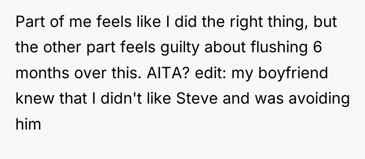 Part of me feels like I did the right thing,...