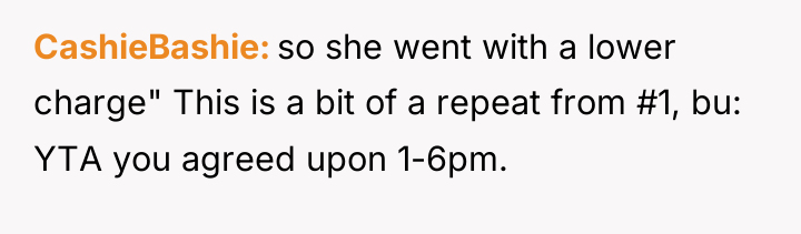 CashieBashie so she went with a lower charge" This is...