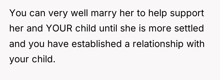 You can very well marry her to help support her...