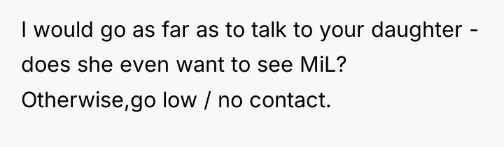 I would go as far as to talk to your...