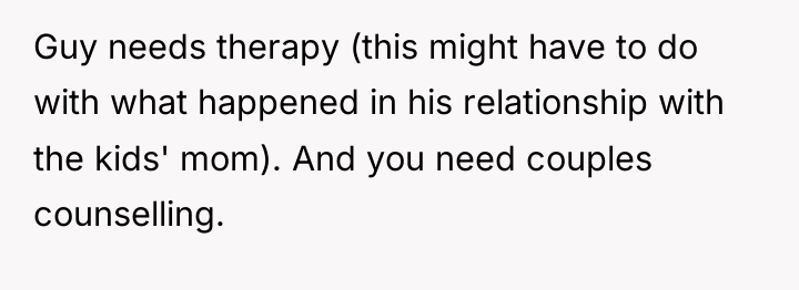 Guy needs therapy (this might have to do with what...