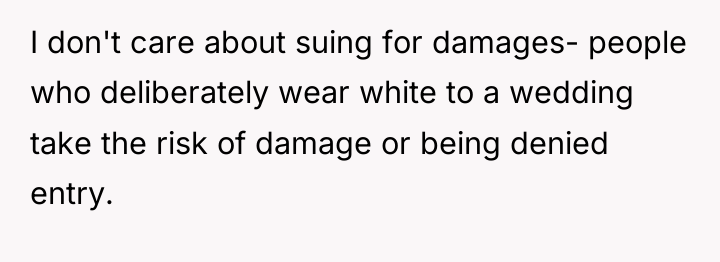 I don't care about suing for damages- people who deliberately...