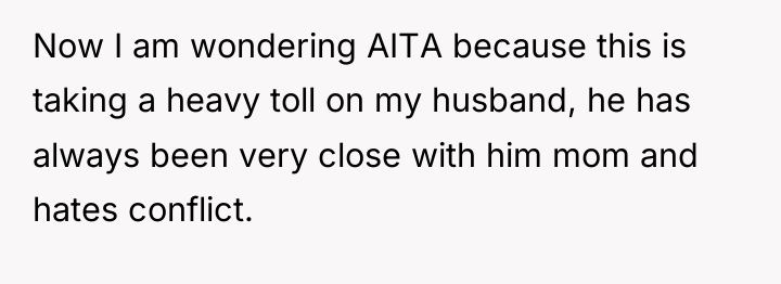 Now I am wondering AITA because this is taking a...