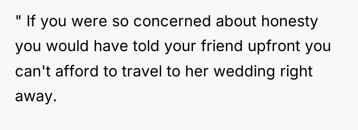 " If you were so concerned about honesty you would...