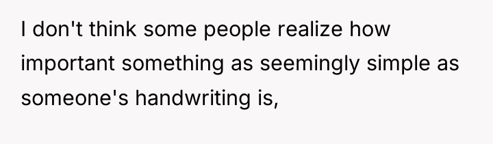 I don't think some people realize how important something as...