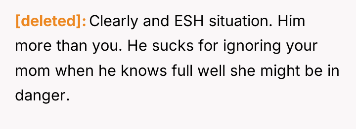 [deleted] Clearly and ESH situation. Him more than you. He...