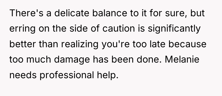 There's a delicate balance to it for sure, but erring...