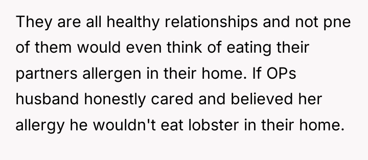 They are all healthy relationships and not pne of them...