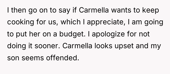 I then go on to say if Carmella wants to...