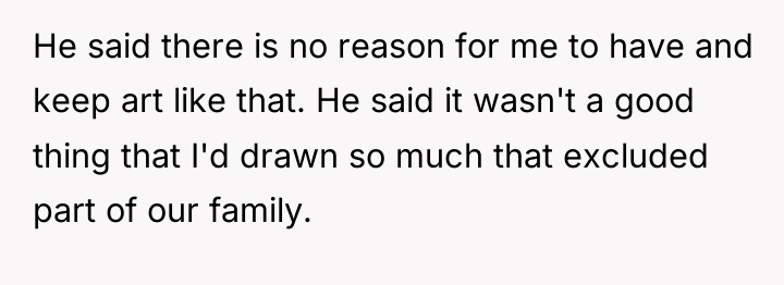 He said there is no reason for me to have...