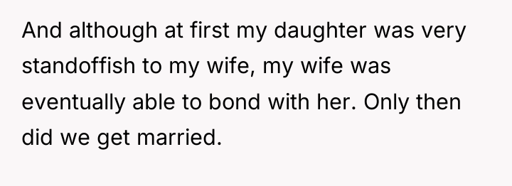 And although at first my daughter was very standoffish to...