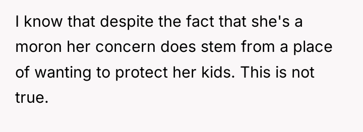 I know that despite the fact that she's a moron...