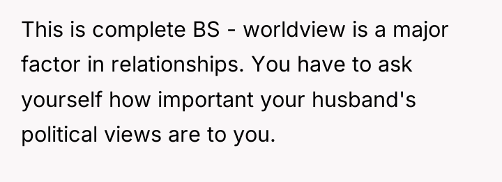 This is complete BS - worldview is a major factor...