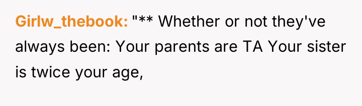 Girlw_thebook "** Whether or not they've always been: Your parents...