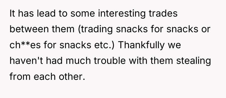 It has lead to some interesting trades between them (trading...