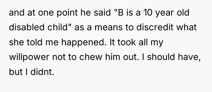 and at one point he said "B is a 10...