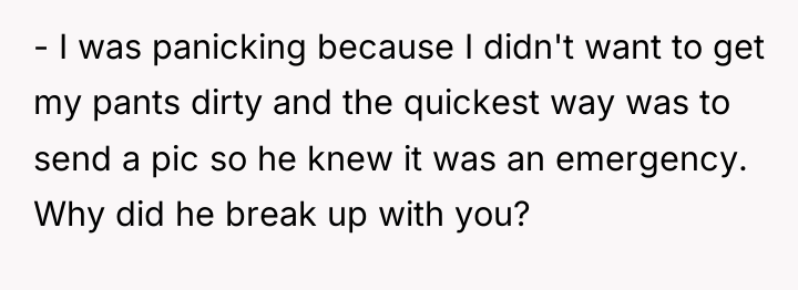 - I was panicking because I didn't want to get...