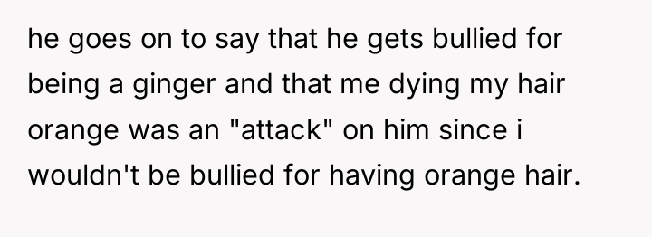 he goes on to say that he gets bullied for...