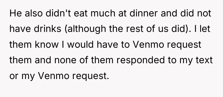 He also didn't eat much at dinner and did not...