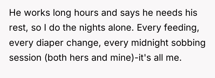 He works long hours and says he needs his rest,...