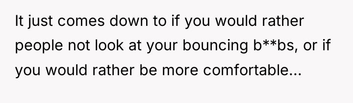It just comes down to if you would rather people...
