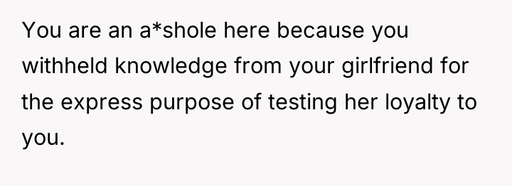You are an a*shole here because you withheld knowledge from...