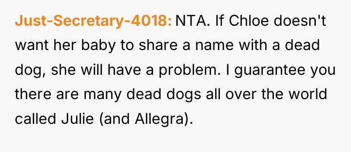 Just-Secretary-4018 NTA. If Chloe doesn't want her baby to share...