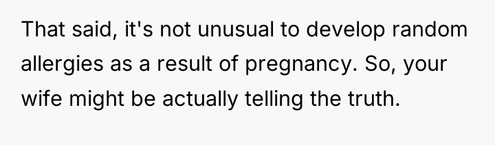 That said, it's not unusual to develop random allergies as...