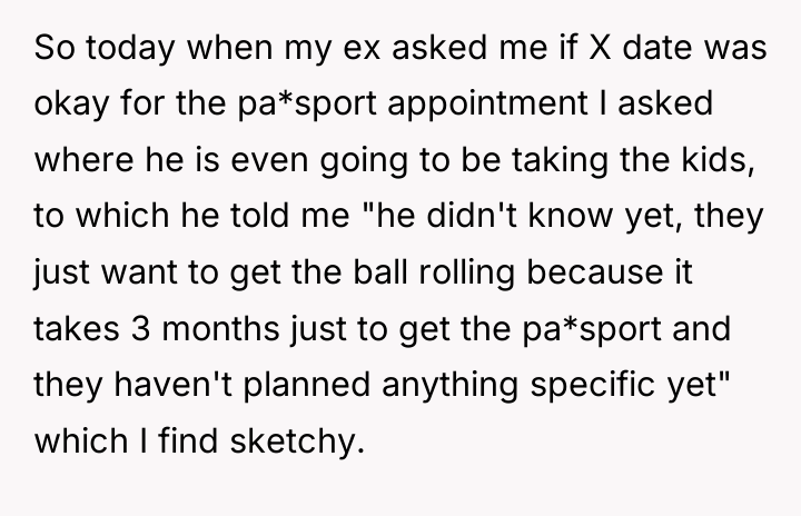So today when my ex asked me if X date...