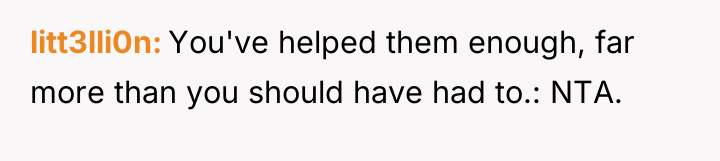 litt3lli0n You've helped them enough, far more than you should...