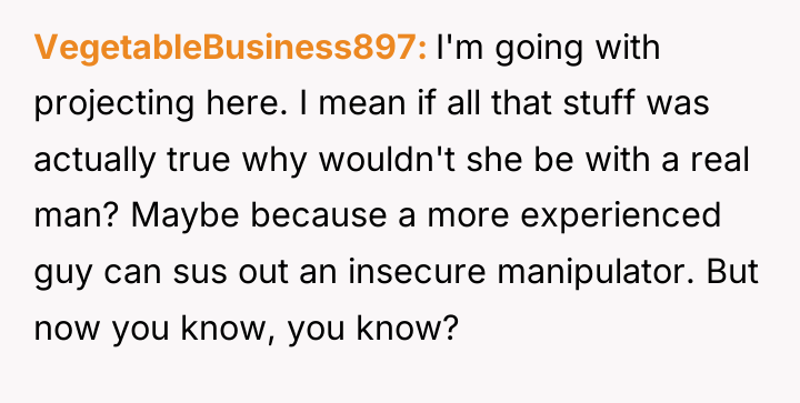 VegetableBusiness897 I'm going with projecting here. I mean if all...