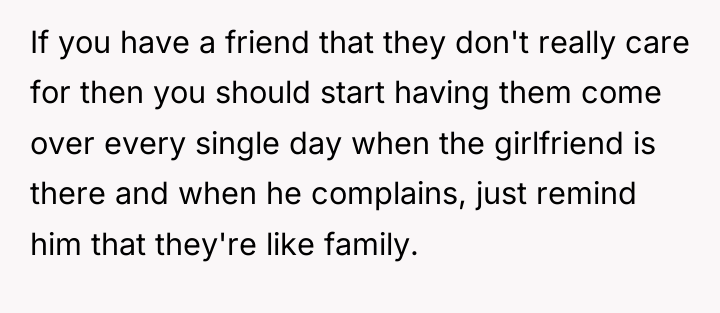If you have a friend that they don't really care...