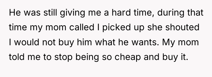 He was still giving me a hard time, during that...