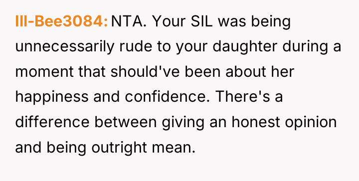 Ill-Bee3084 NTA. Your SIL was being unnecessarily rude to your...