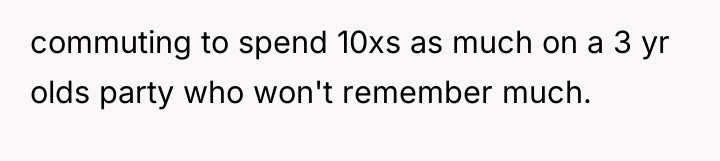 commuting to spend 10xs as much on a 3 yr...