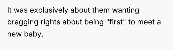 It was exclusively about them wanting bragging rights about being...