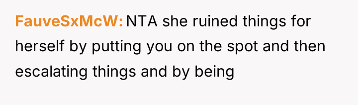 FauveSxMcW NTA she ruined things for herself by putting you...