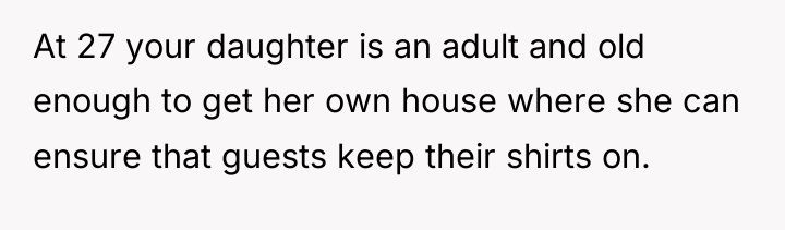 At 27 your daughter is an adult and old enough...