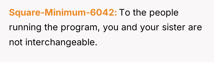 Square-Minimum-6042 To the people running the program, you and your...