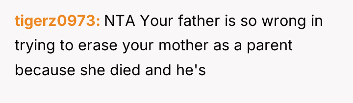 tigerz0973 NTA Your father is so wrong in trying to...