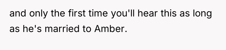 and only the first time you'll hear this as long...