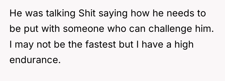 He was talking Shit saying how he needs to be...