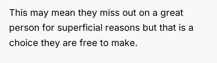 This may mean they miss out on a great person...