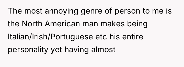 The most annoying genre of person to me is the...