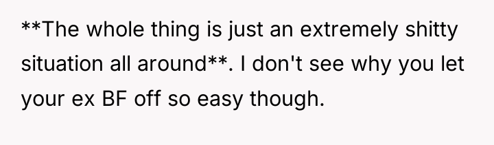 **The whole thing is just an extremely shitty situation all...