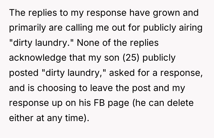 The replies to my response have grown and primarily are...